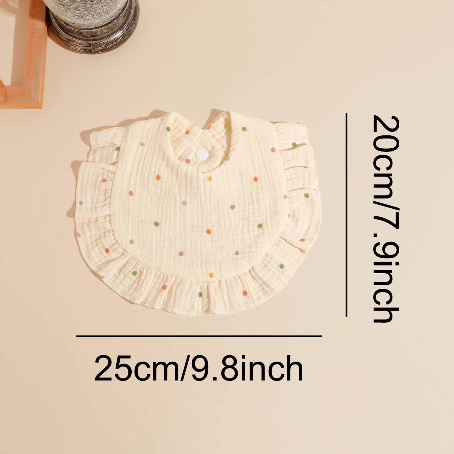 3-Pack Baby Ruffle Bibs & Burp Cloths | Newborn Gift Set