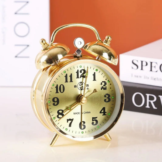 1 Pcs Metal Mechanical Alarm Clock Intelligent With Mechanical Spring 7cm Compact Design Metal Texture Peaceful Pleasures Health and Wellness Default Title