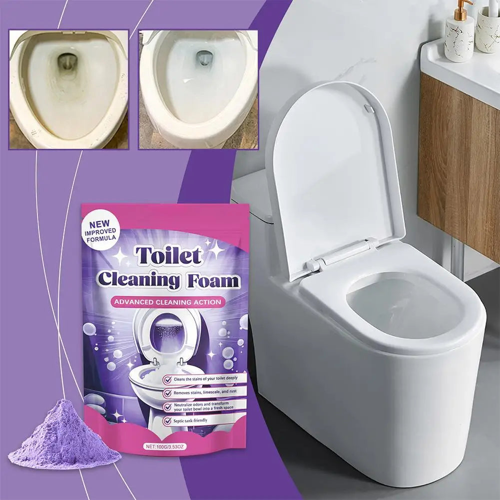 Efficient Toilet Bowl Cleaner Powder Foam for Deep Cleaning Peaceful Pleasures Health and Wellness