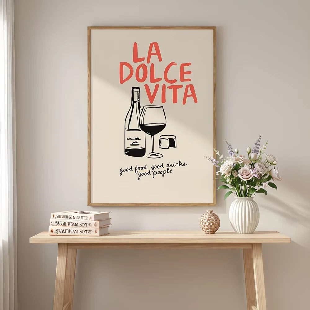 Good Food Vibes Canvas Wall Art Print | Kitchen & Home Decor