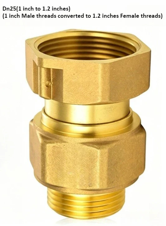 Brass Check Valve Union Fitting – One-Way Threaded Water Valve