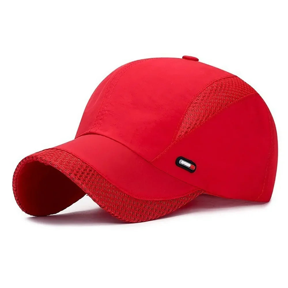 Adjustable Unisex Baseball Cap – Moisture-Wicking Quick-Dry Sun Hat
