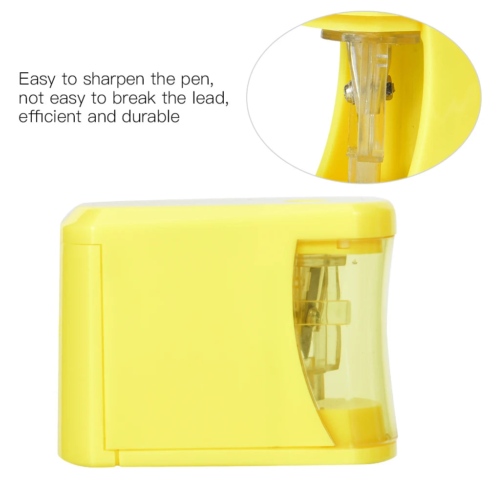 Pencil Sharpener School Pencil Sharpener Safe and Practical for School Supplies for Home School for Students Stationery Peaceful Pleasures Health and Wellness
