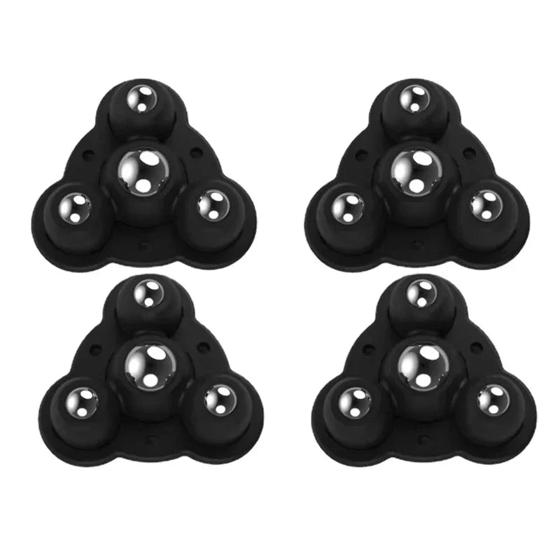 4-Pack Self-Adhesive 360° Swivel Mini Caster Wheels for Furniture