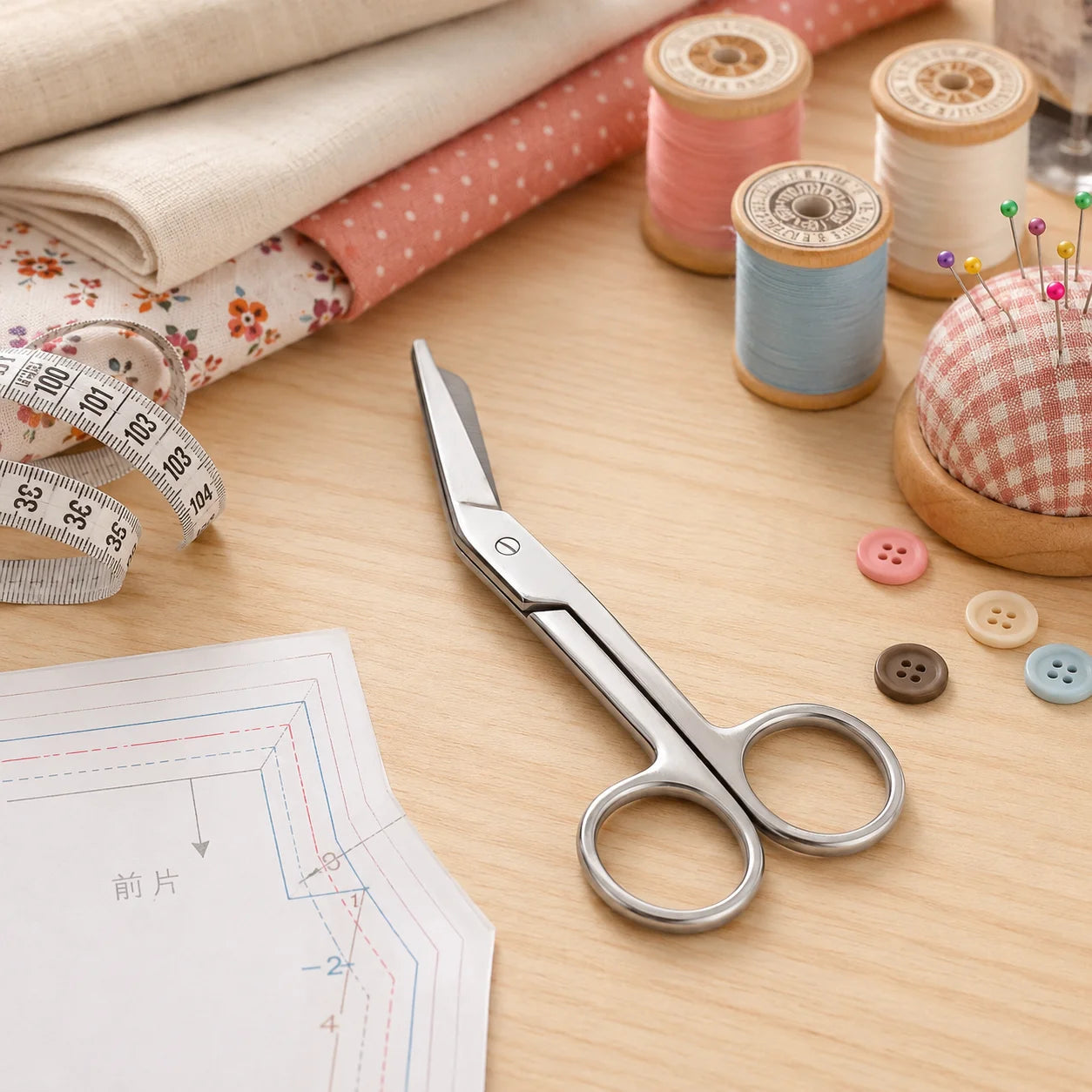 Stainless Steel Sewing Scissors – Fabric, Embroidery & Craft