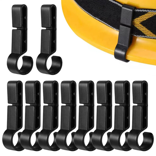 10-Pack Hard Hat Headlamp Clips | ABS Helmet Light Clamps Helmet Headlamp Clips Peaceful Pleasures Health and Wellness