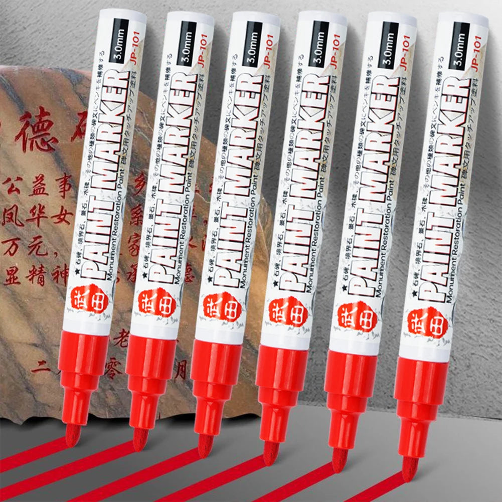 Tombstone Inscription Touch-Up Pen,Fast-Drying & Smudge-Proof Non Fading Outdoor Marker Pen,Waterproof Rock Painting Marker Pen Peaceful Pleasures Health and Wellness