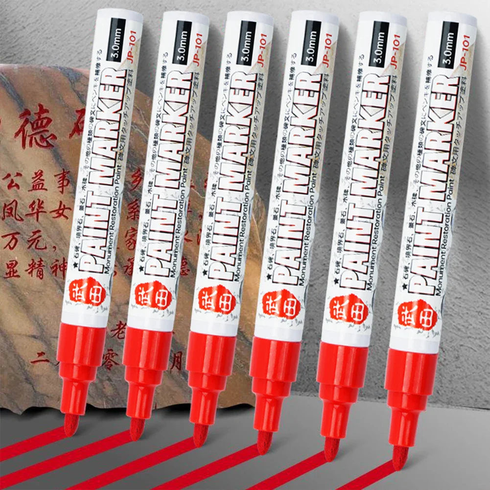 Waterproof Paint Marker Pen – Stone, Rock & Monument 12 Colors