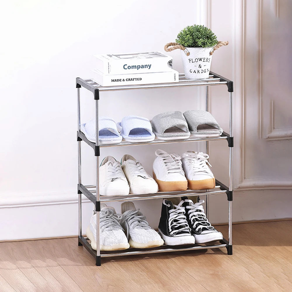 3/4 Shoe Rack Multi Layered And Space Saving Shoe Rack For Simple Household Storage And Storage Three And Four Layer Shoe Racks Peaceful Pleasures Health and Wellness 4 1