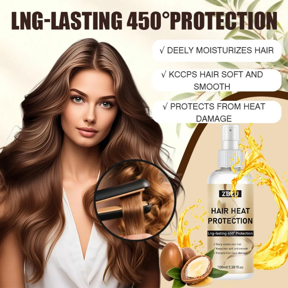 Heat Protectant Spray & UV Shield Hair Serum – 100ml