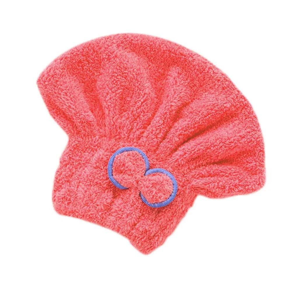 Soft Microfiber Quick Dry Hair Hat for Women Men Unisex Lightweight Towel Turban for Swimming Shower Yoga Peaceful Pleasures Health and Wellness RED