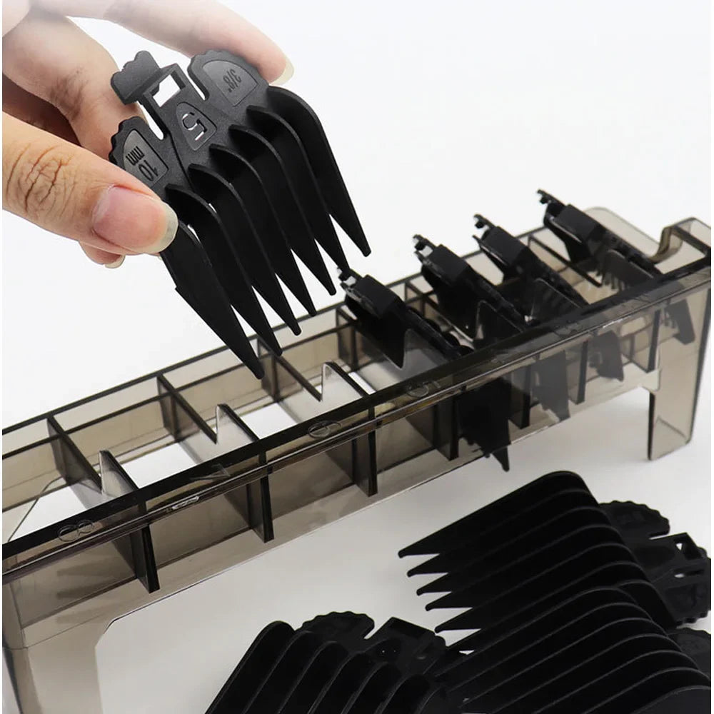 Barber Clipper Comb Storage Box – Transparent Salon Organizer