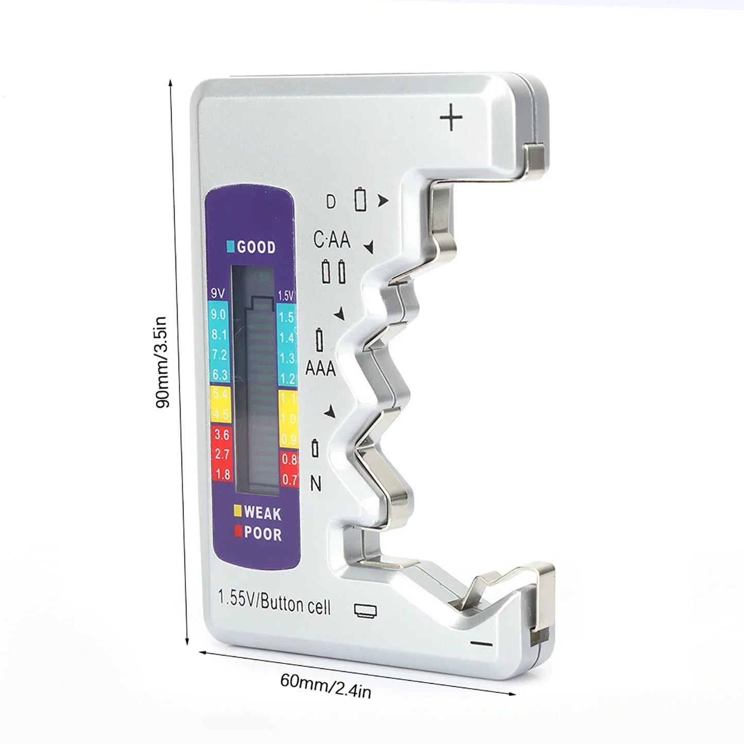 Digital Battery Tester Capacity Detector Checker Measuring Tool 90 X