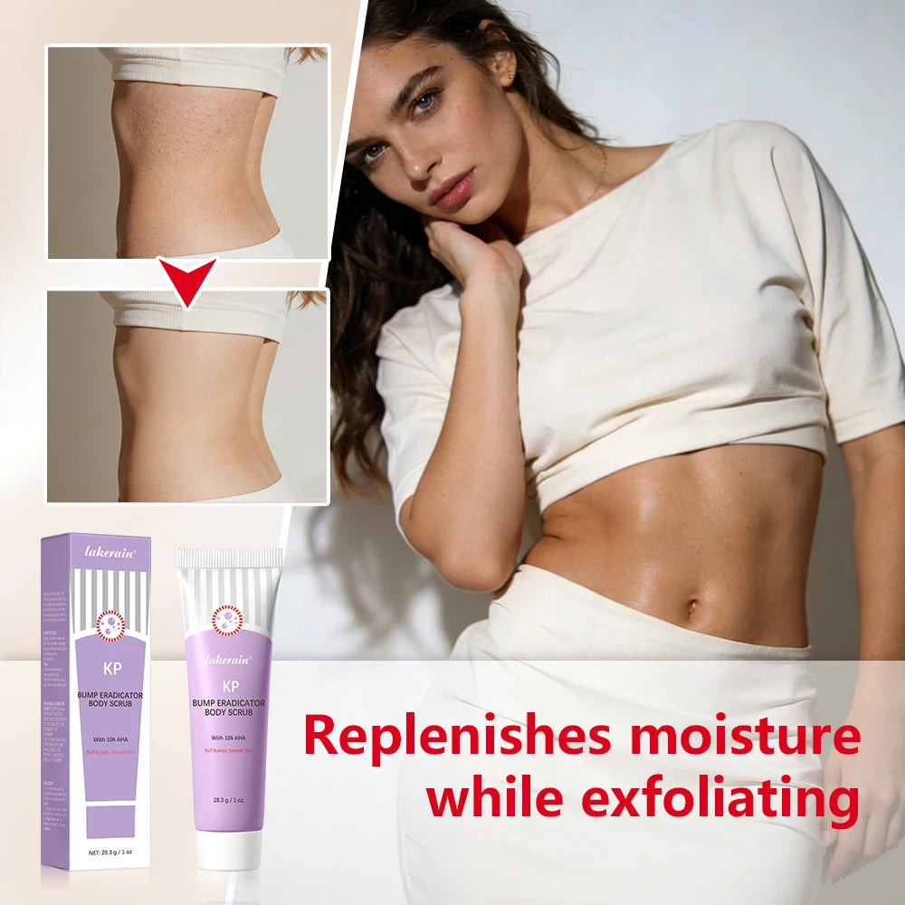 KP Bump Eraser Body Scrub Keratosis Pilaris Skin Exfoliator Helps Reduce Chicken Bumps Exfoliate to Reduce Dullness Skin Care Peaceful Pleasures Health and Wellness