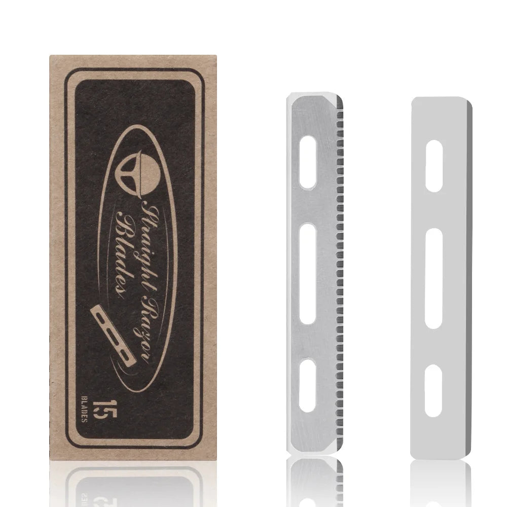 15pcs/Box Men Shaving Razor Blades Professional Barber Stainless Steel Replacement Single Side Shaver Mesh Safety Razor Knives Peaceful Pleasures Health and Wellness