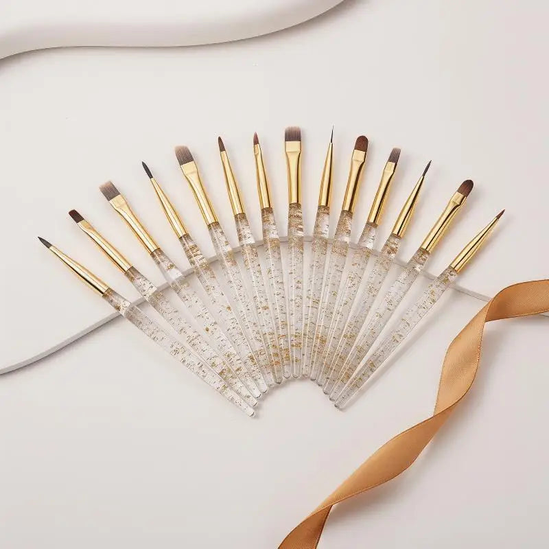 1Pcs Nail Brush Set Detail Work Pens Stylish Acrylic Handles Gel Nail Art Fine Line Painting Professional Home Use Manicure Tool Peaceful Pleasures Health and Wellness