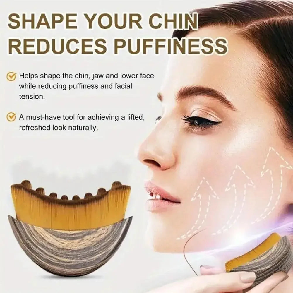Lymphatic Contour Facial Scraping Brush Set for Women Reduce Puffiness Relief Fatigue Face Chin Skin Sculpting Tool Peaceful Pleasures Health and Wellness