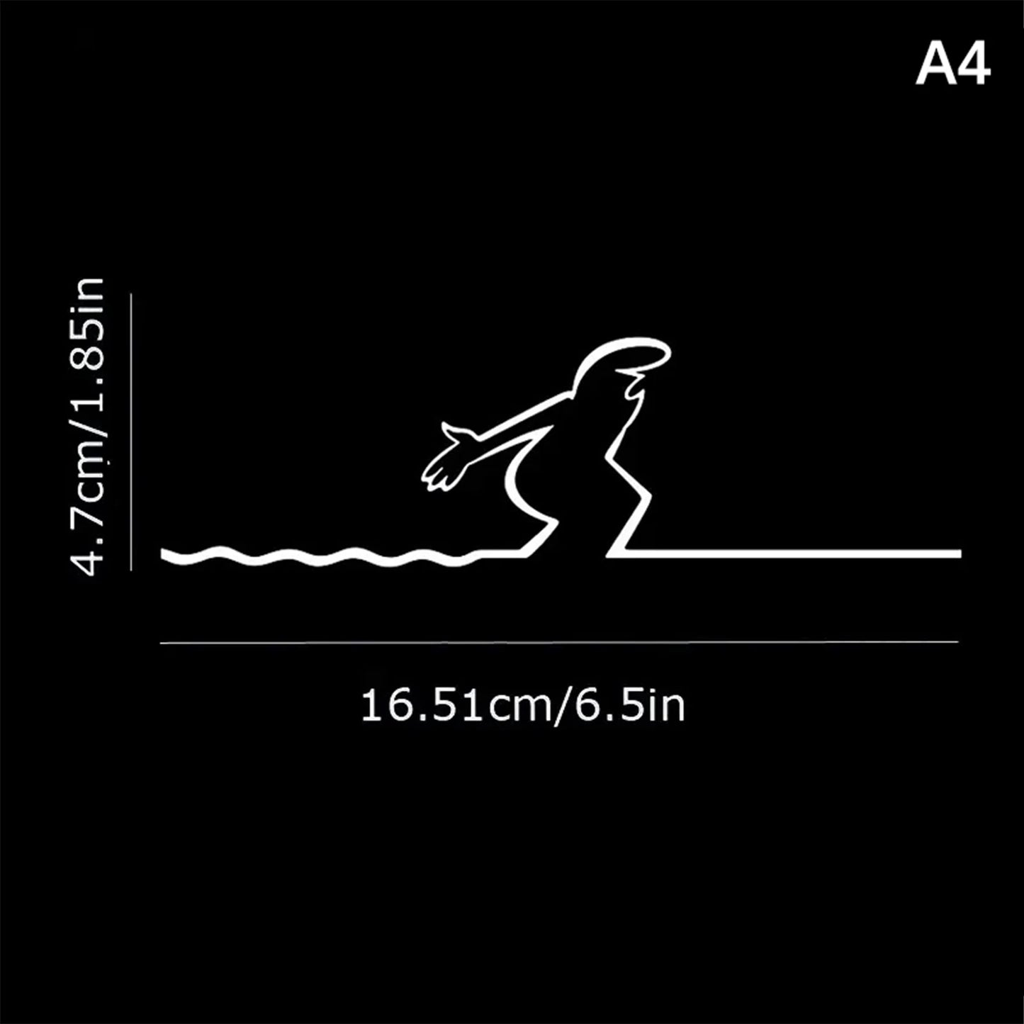 La Linea Line Art Wall Sticker Minimalist Self-Adhesive Waterproof Decal For Walls, Doors, Glass, Cars Home And Car Decoration Peaceful Pleasures Health and Wellness A4