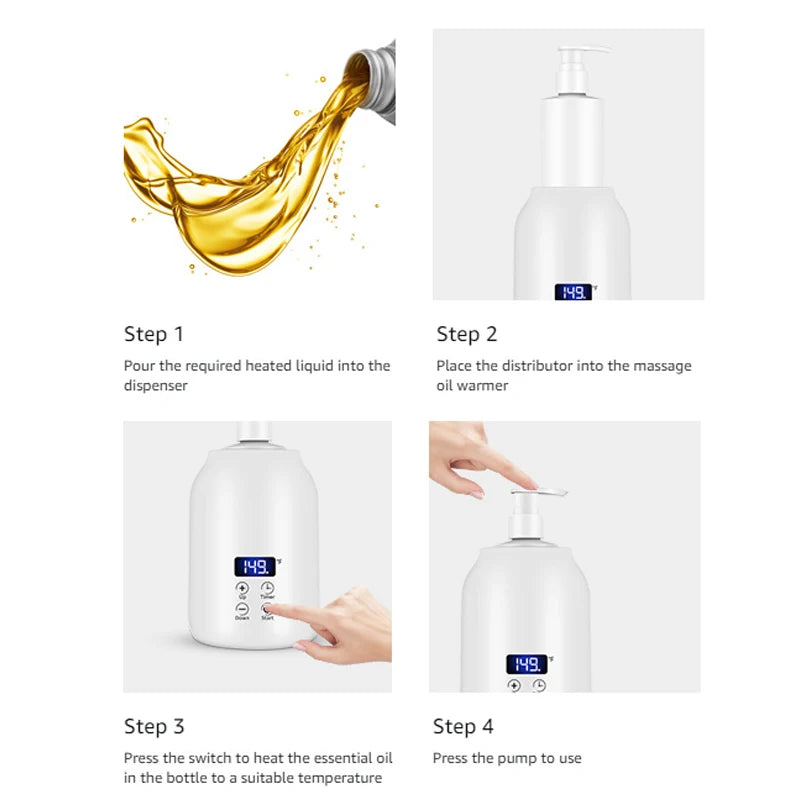 MagCellapy Massage Oil Heater & Lotion Warmer | LED Screen