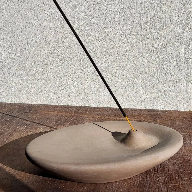 Modern Ceramic Incense Burner Tray for Yoga & Meditation Ceramic Incense Tray Peaceful Pleasures Health and Wellness