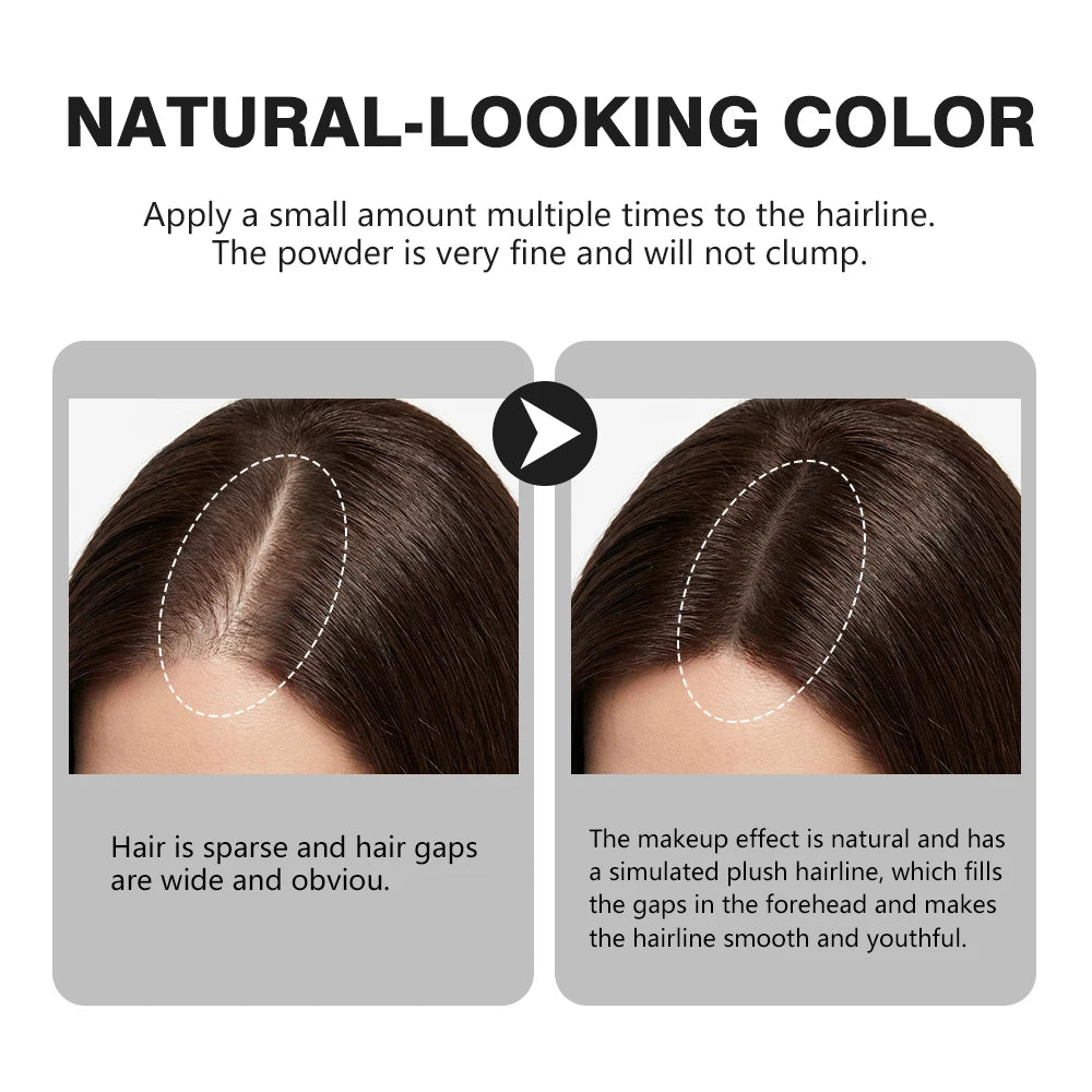 Waterproof Hairline Powder Long Lasting Shadow Filling Forehead Hair Gaps Sweat-proof Fine Powder Natural Color Hairline Makeup Peaceful Pleasures Health and Wellness