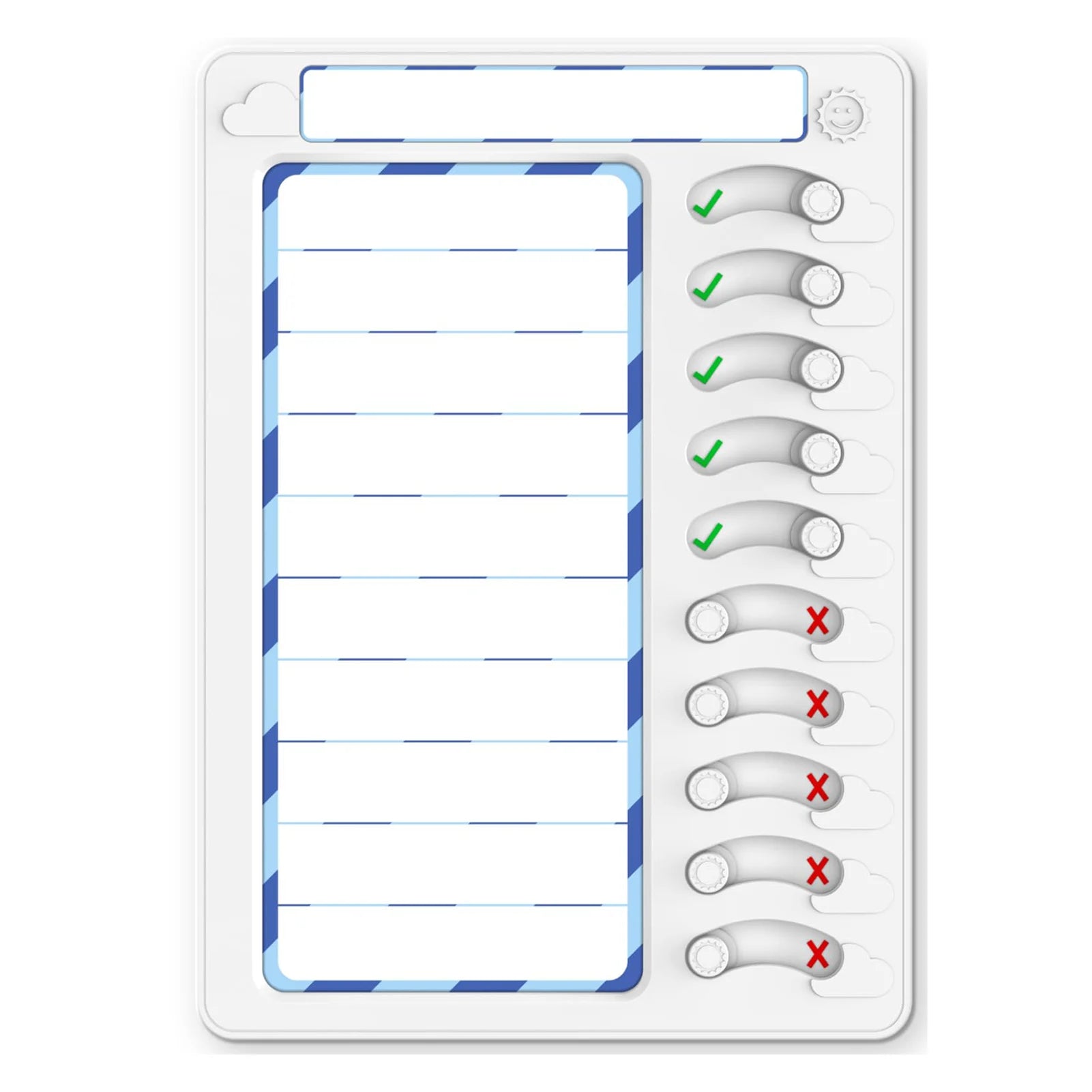 Multiple Kids Chore Board Sliding Checklist Memo Plastic Board for Home Office School Whiteboard Plans Peaceful Pleasures Health and Wellness Without A Pen