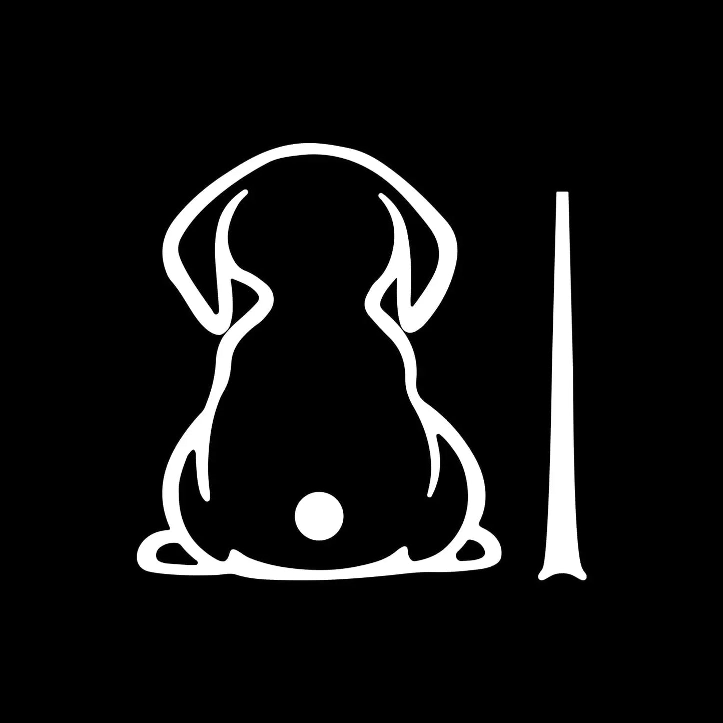 Dog Decals,Waterproof Rear Wiper Decal Funny Dog Moving Tail Stickers for Car Windshield Wiper Decal Vinyl Dog Stickers Peaceful Pleasures Health and Wellness WHITE