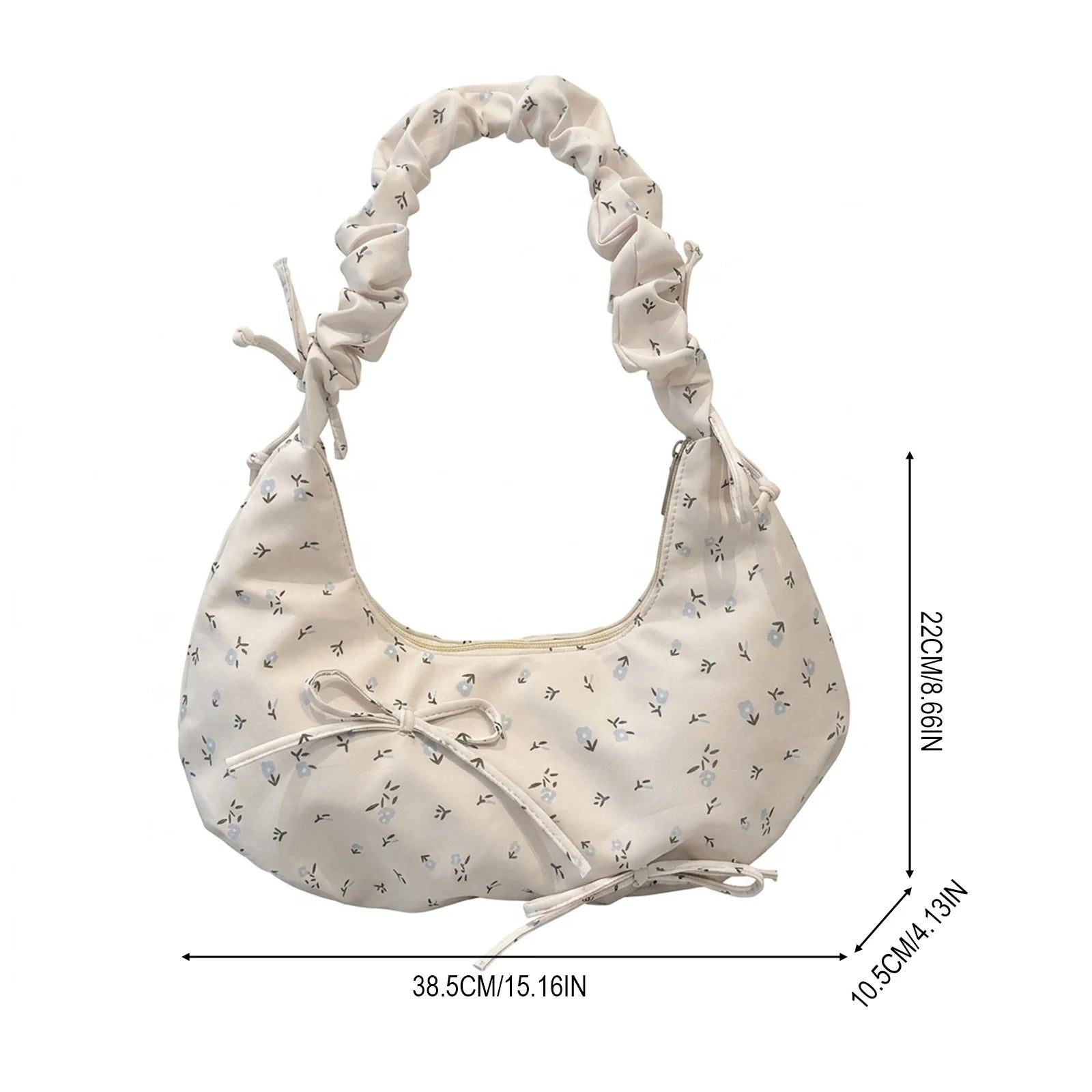 Women Floral Print Large Capacity Tote Bag Shoulder Underarm Bag With Durable Polyester Material And Multiple Carrying Styles Peaceful Pleasures Health and Wellness