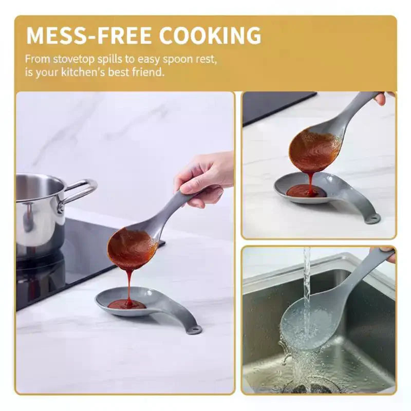 Large Ceramic Spoon Rest – Heat-Resistant & Dishwasher Safe Ceramic Spoon Rest Peaceful Pleasures Health and Wellness