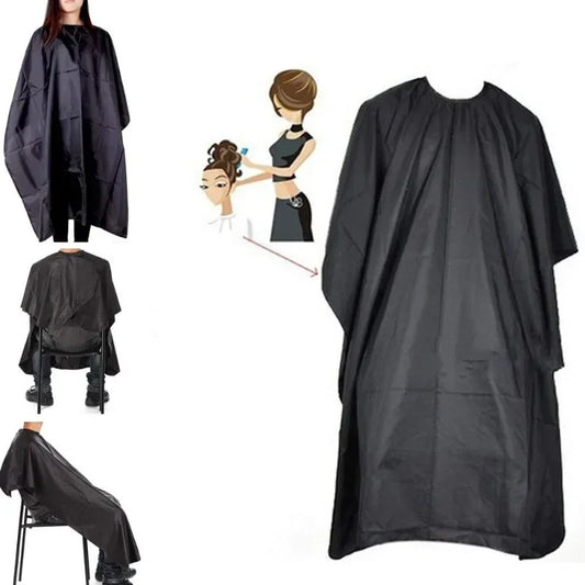 Black Hairdressing Cape Professional Hair- Salon Barber Cloth Wrap Protect Gown Apron Waterproof Cutting Gown Hair Cloth Wrap Peaceful Pleasures Health and Wellness