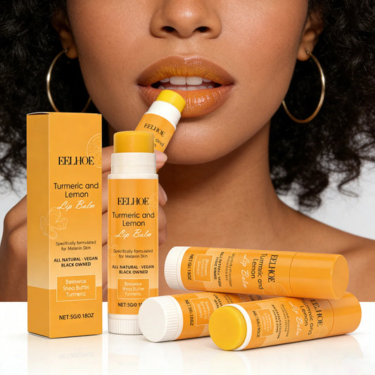 Eelhoe Turmeric Lemon Lip Balm – Moisturizing & Brightening Lip Balm Peaceful Pleasures Health and Wellness