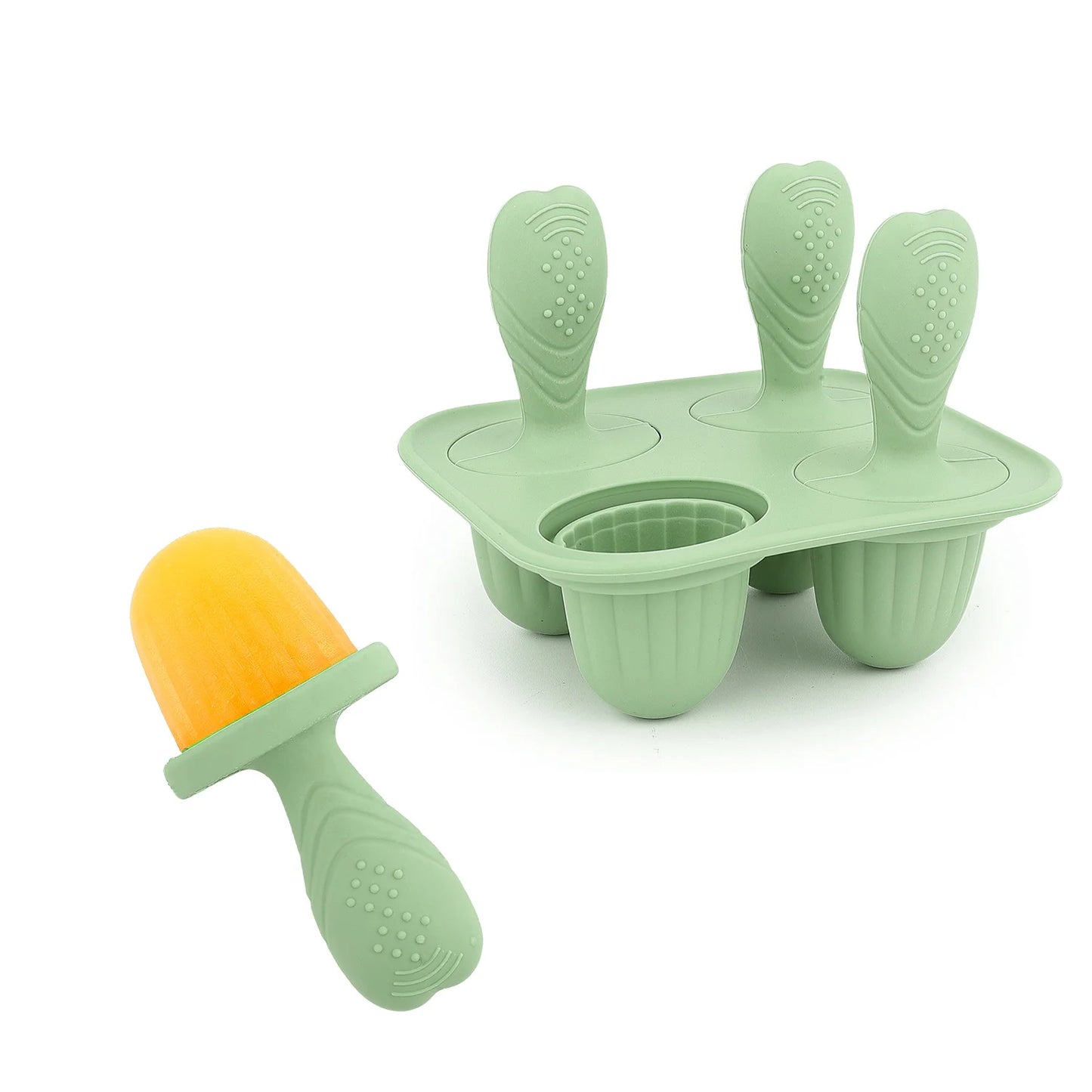 BPA-Free Silicone Popsicle Molds 6-Pack | Baby Food Ice Cream