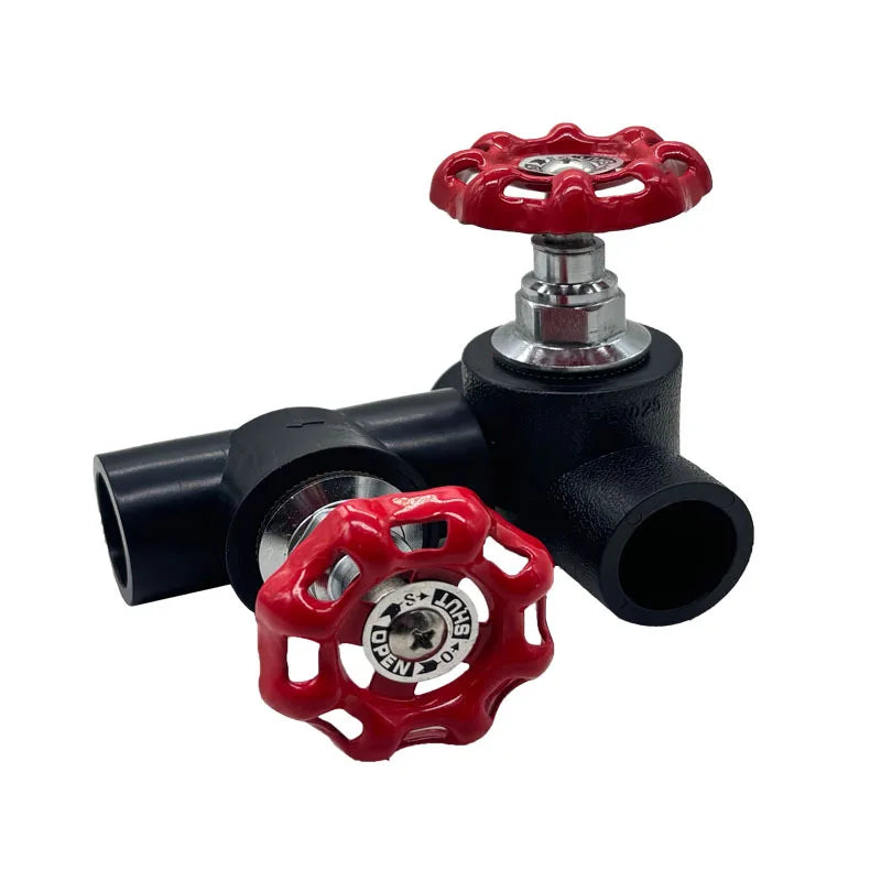 Copper Globe Valve DN20–DN63 Handwheel Gate for PE Pipe