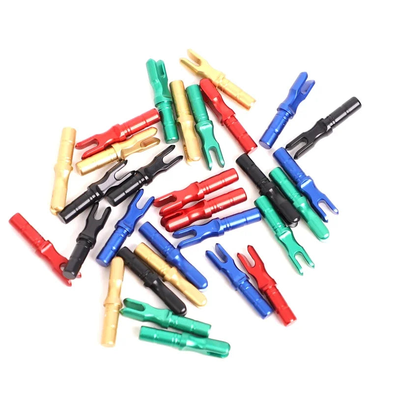 6 Aluminum Alloy Arrow Tail Nock Insert Shaft Shooting Accessories