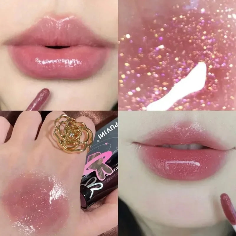 Cappuvini Crystal Mirror Lip Gloss | Hydrating Jelly Lip Glaze