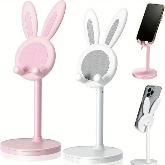 Cute Rabbit Phone Stand – Adjustable Desktop Holder for Phones Phone Stand Oasis Select