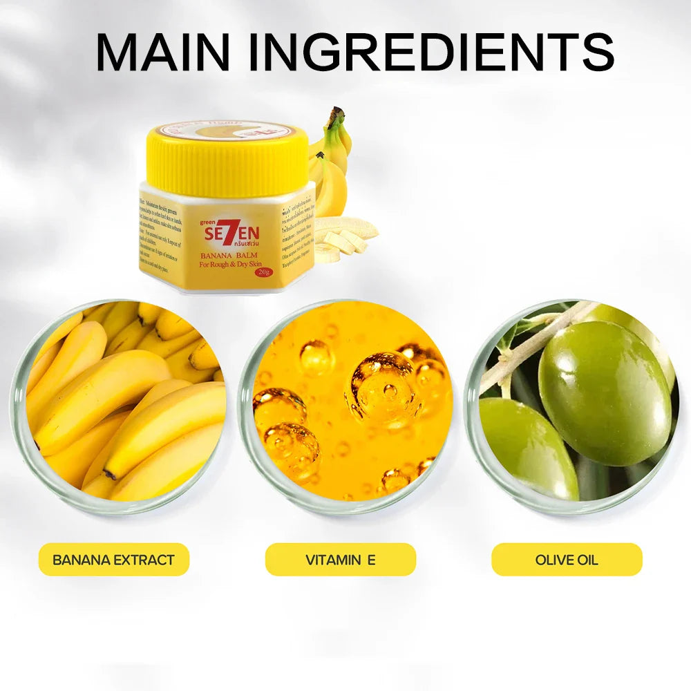 Banana Extract Foot Cream – Overnight Cracked Heel Renewal 20g