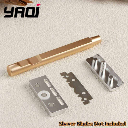 YAQI Tachi Aluminum Version Lightweight Single Edge Safety Razor Minimalist Design for Smooth Shaving Peaceful Pleasures Health and Wellness