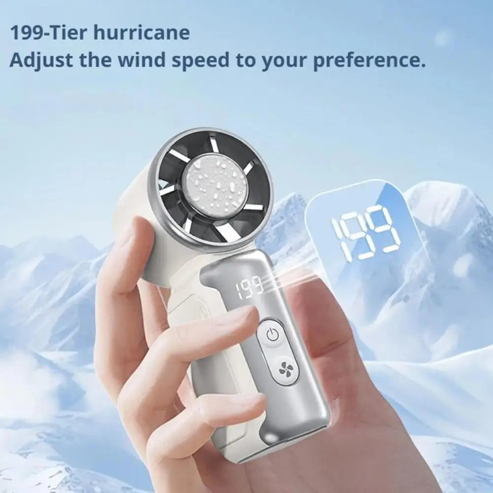 High-speed Powerful Refrigeration Portable Mini Electric Fan USB Charging Cool Wind Multifunctional Summer Pocket Electric Fan Peaceful Pleasures Health and Wellness