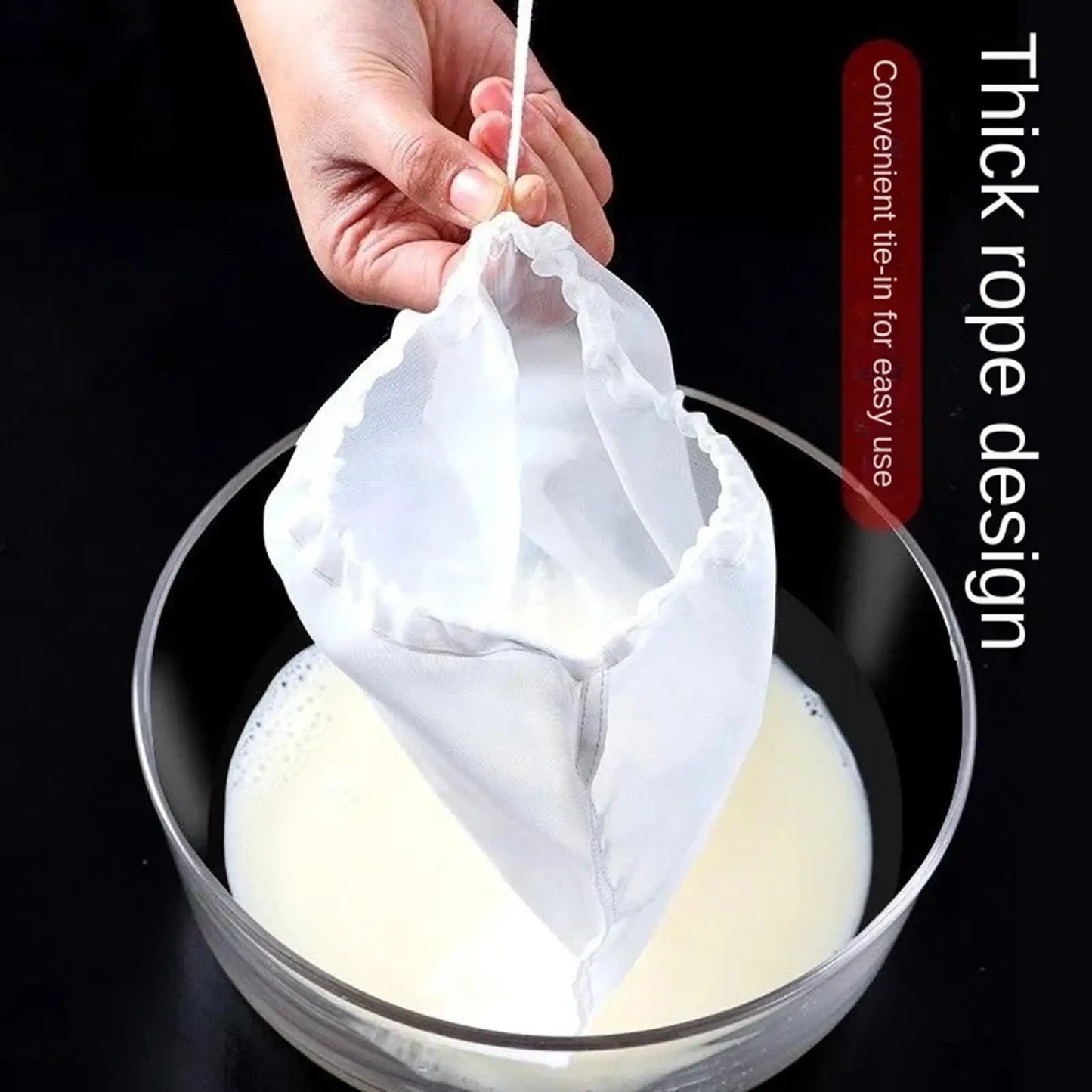 200 Mesh Strainer Bag – Nut Milk, Tea & Cold Brew Filter