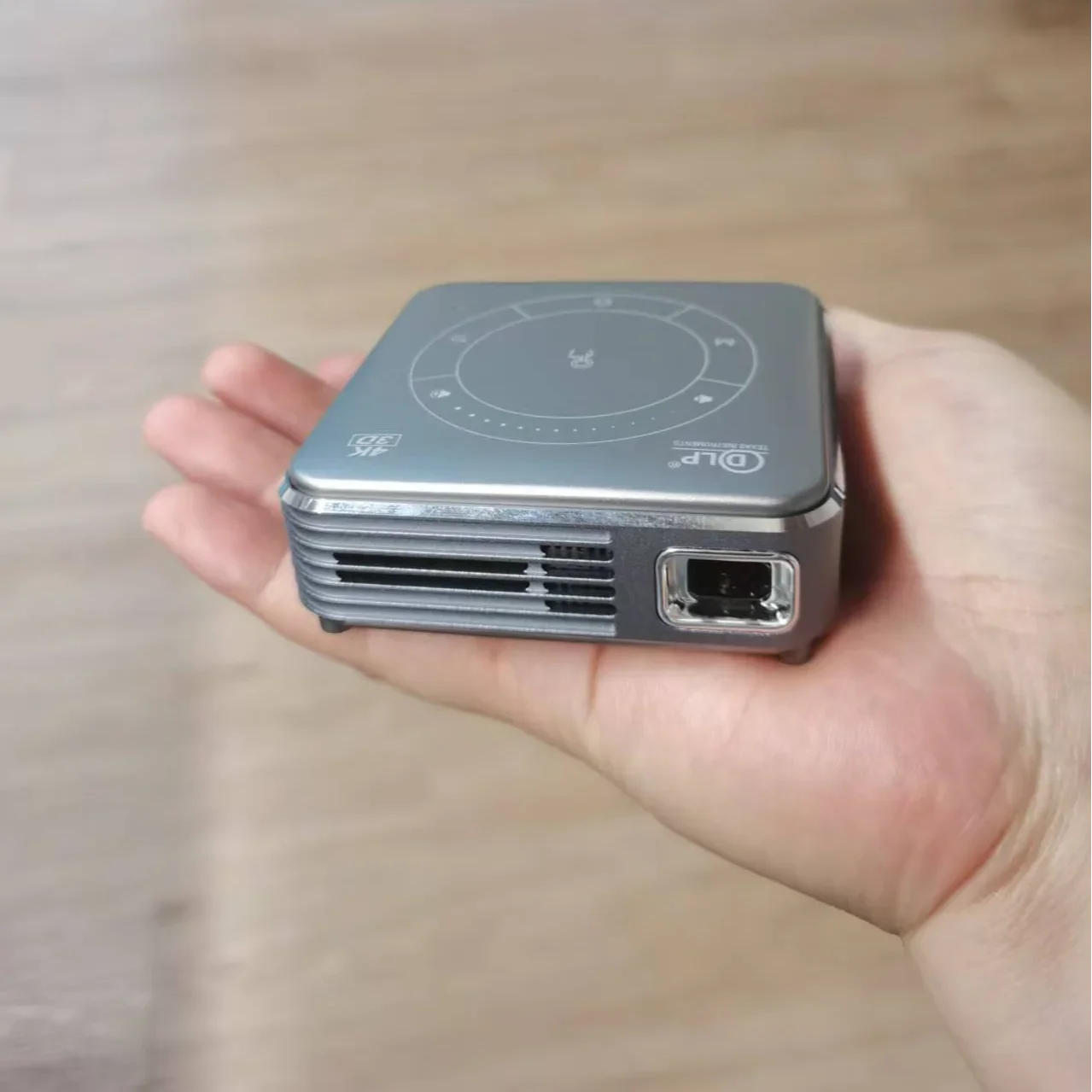 Mini 3D Portable Projector 4K DLP Android Smart Ceiling Car Outdoor Rechargeable Wifi Bluetooth Mobile With Battery Peaceful Pleasures Health and Wellness