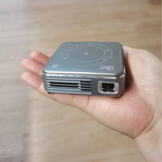 Mini 3D Portable Projector 4K DLP Android Smart Ceiling Car Outdoor Rechargeable Wifi Bluetooth Mobile With Battery Peaceful Pleasures Health and Wellness