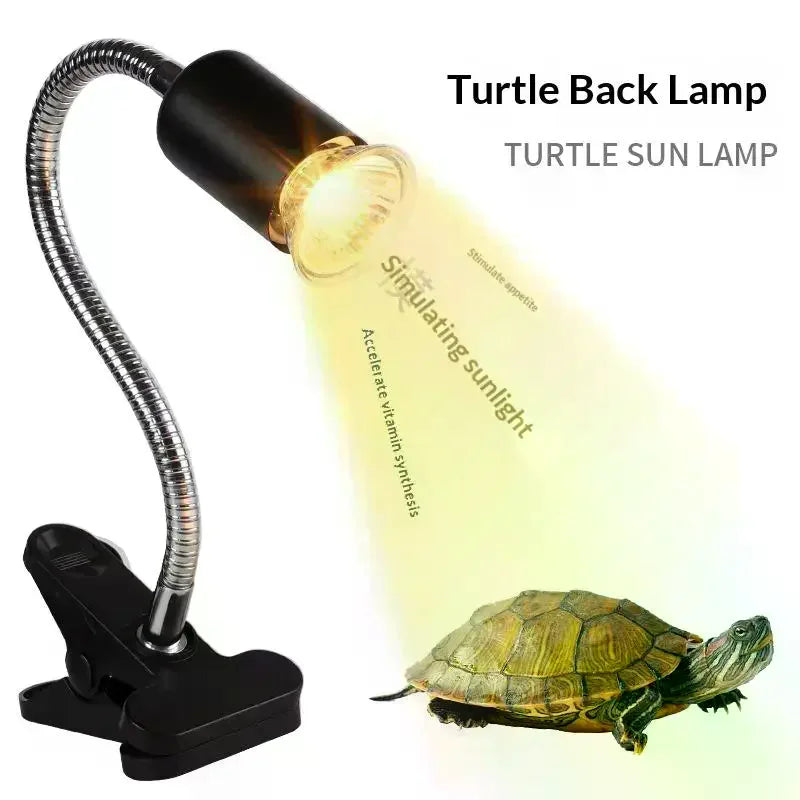 UVA UVB Reptile Basking Lamp 50/75W Dimmable Heat Bulb Set