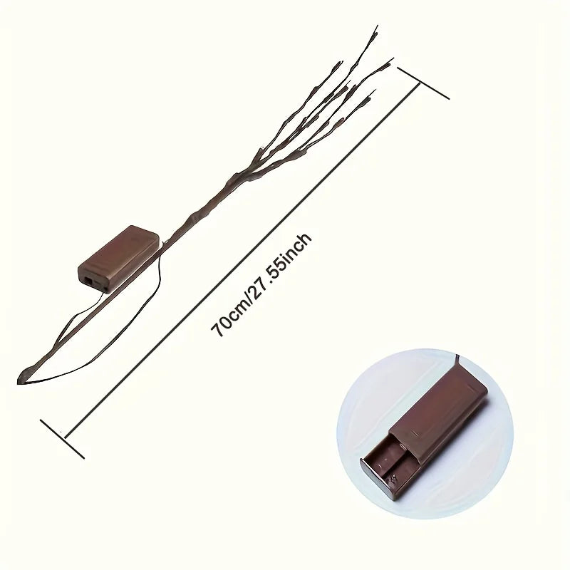 LED Bendable Twig Branch Lights | Battery Powered Home Decor