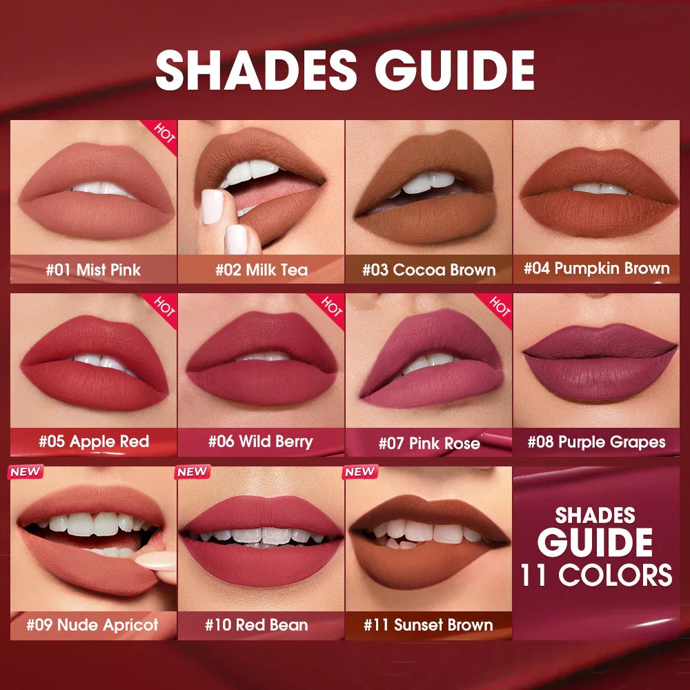 O.TWO.O Matte Liquid Lipstick – Waterproof 24H Color-Lock