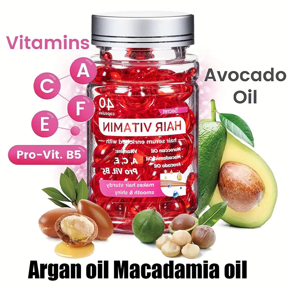 Arvazallia Argan Oil Leave-In Hair Treatment Capsules 80ct