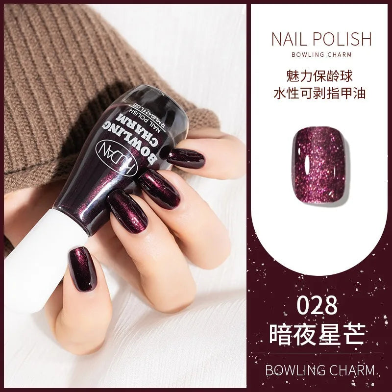 40 Colors Water-Based Nail Polish | Quick Dry No-Lamp Tearable