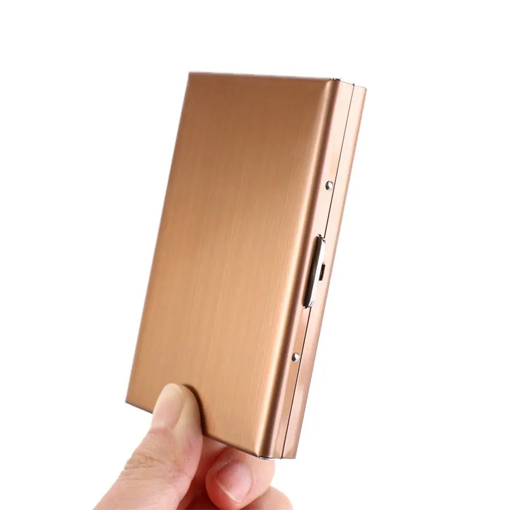 RFID Blocking Card Holder – Slim Metal Business Card Case