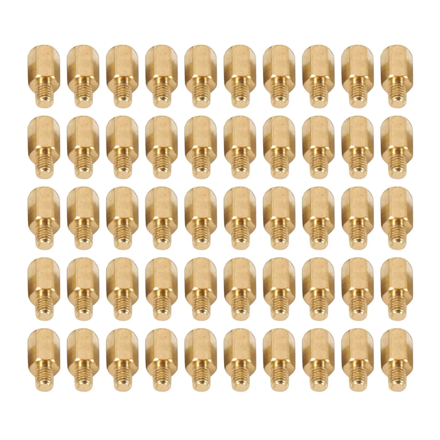 A36T-100 Pcs PC PCB Motherboard Brass Standoff Hexagonal Spacer M3 7+4Mm Peaceful Pleasures Health and Wellness Gold CN