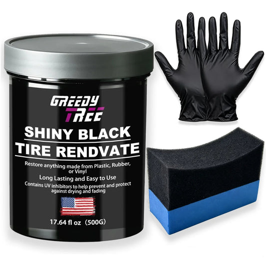 Shiny Black Tire Dressing – Deep Gloss No-Sling Formula 17.64oz Tire Dressing Oasis Select 1 500ml